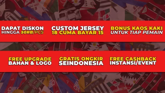 Custom Jersey Surabaya: Satuan Maupun per Tim jadi Lebih Murah