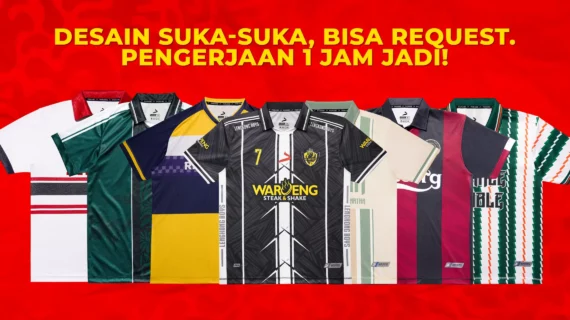 Custom Jersey Malang: 1 Hari Jadi dengan Kualitas Terpercaya