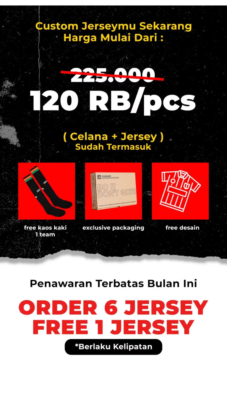 Cara Memesan Custom Jersey Online, Begini Langkahnya